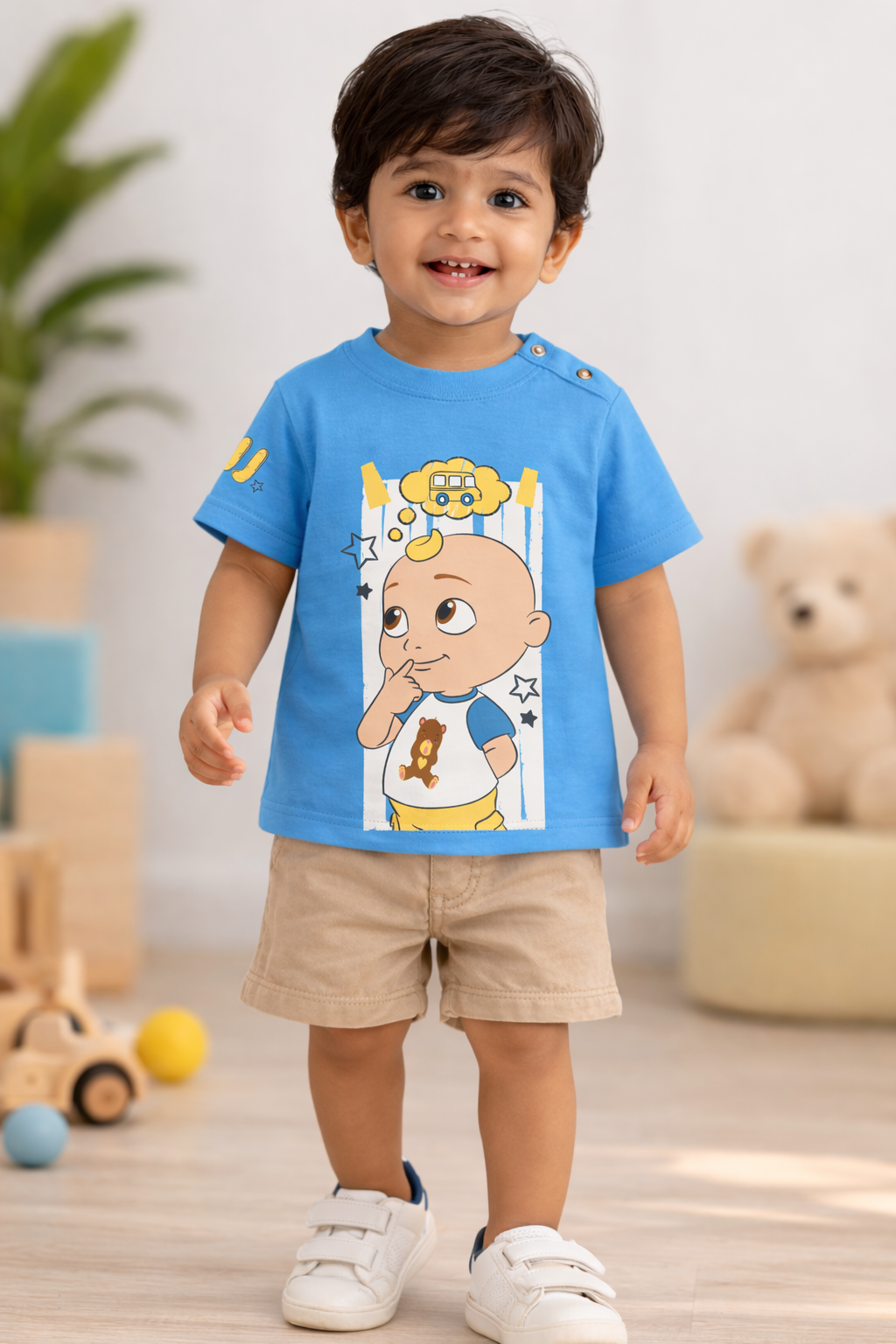 Cocomelon JJ Thinking Cartoon Baby T-Shirt