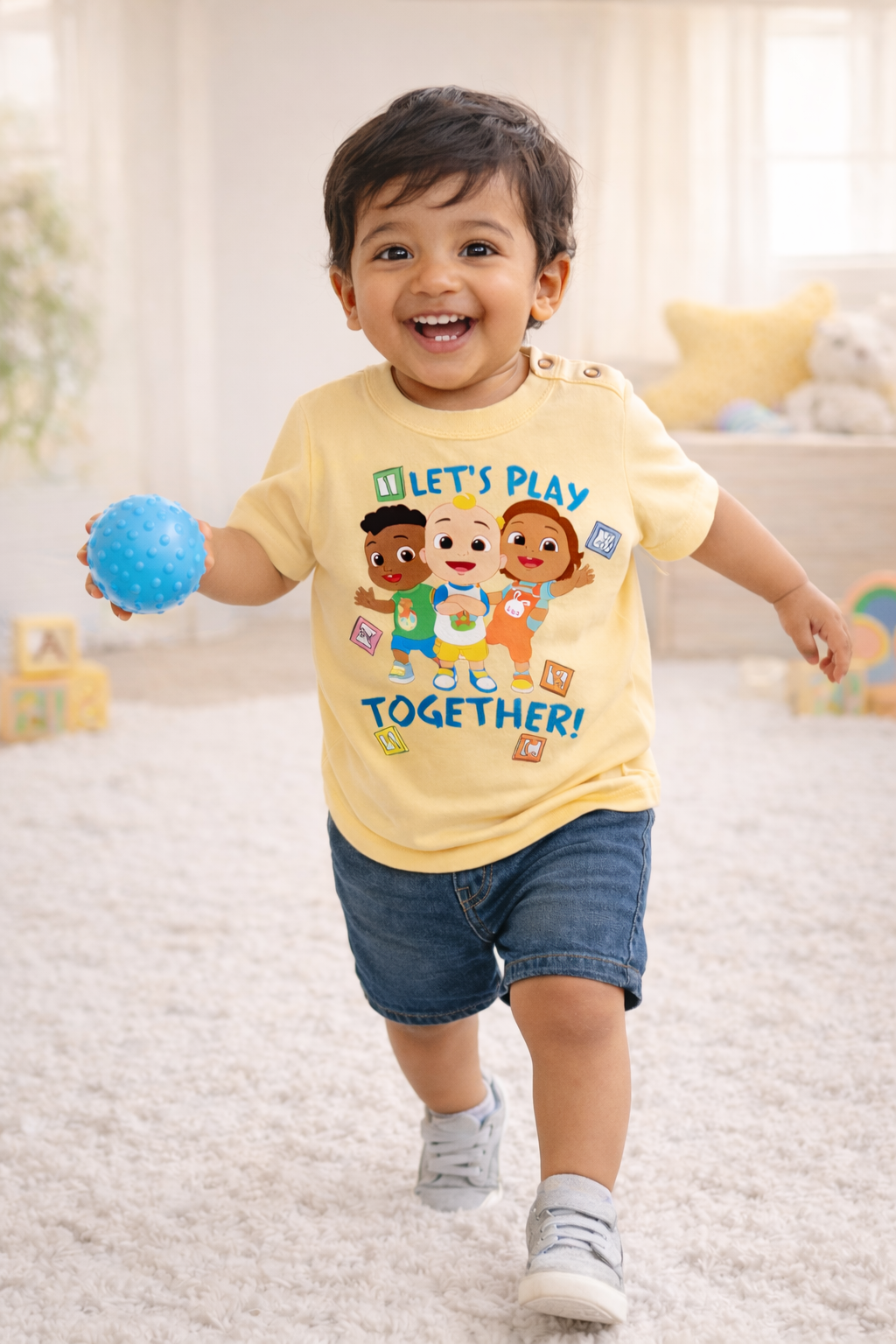 Cocomelon Let’s Play Together Cartoon Baby T-Shirt