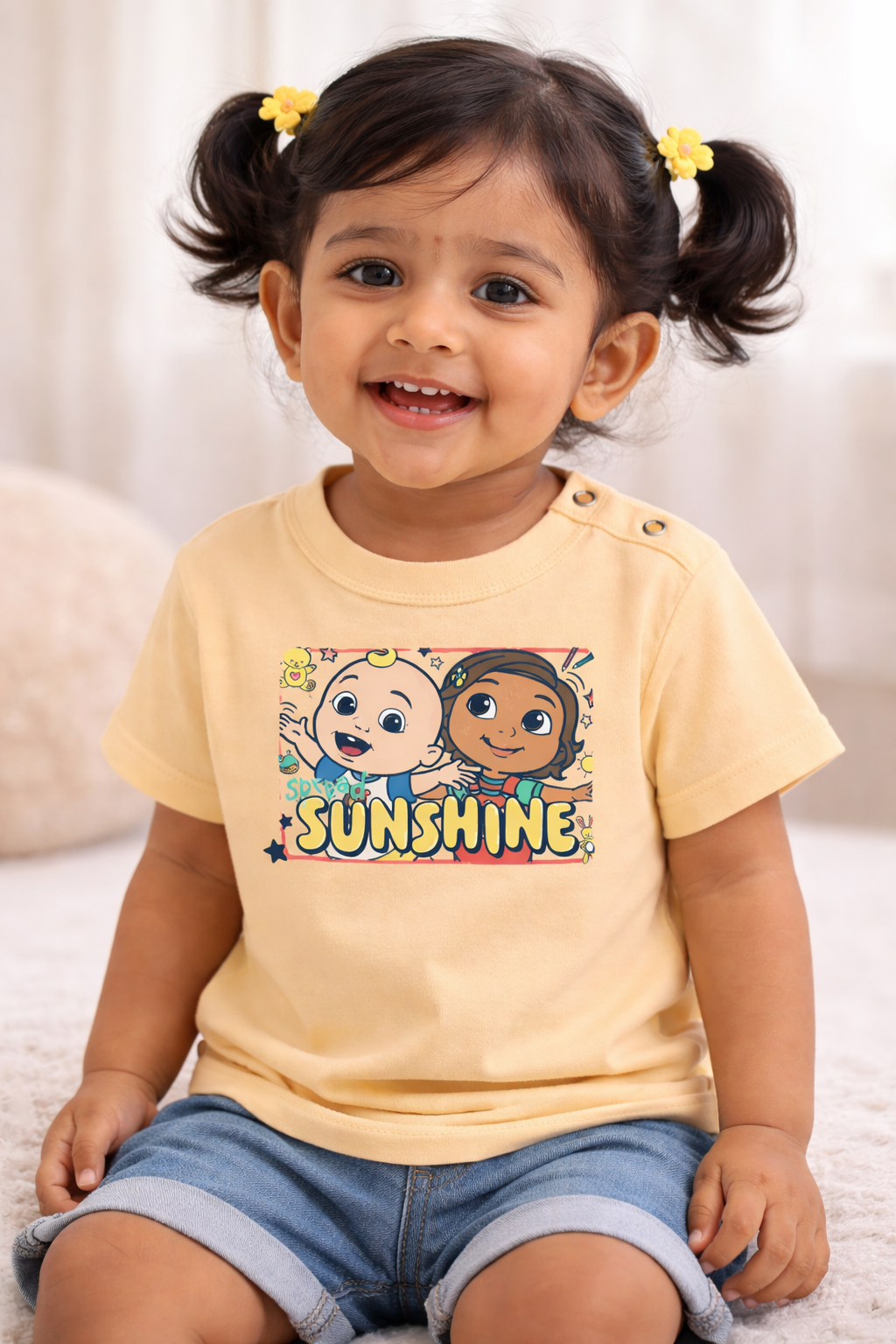 Cocomelon Spread Sunshine Cartoon Baby T-Shirt – JJ & Nina