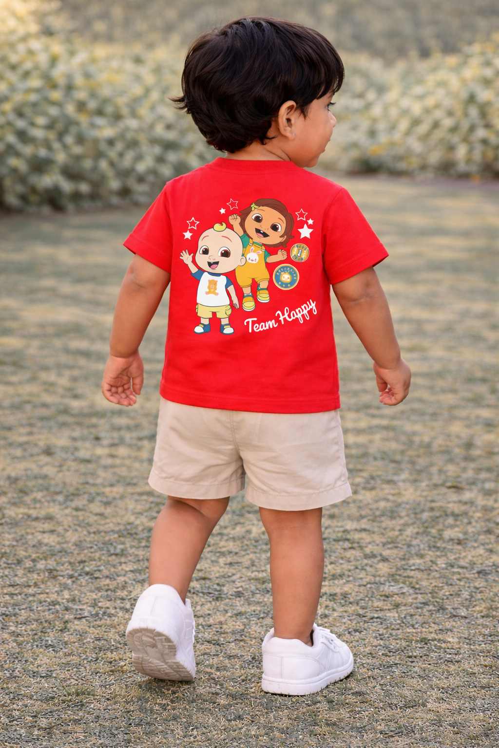 Cocomelon Team Happy Cartoon Baby T-Shirt