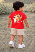 Cocomelon Team Happy Cartoon Baby T-Shirt