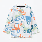 Construction Vehicles Print Kids Pyjama Set
