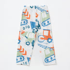 Construction Vehicles Print Kids Pyjama Set
