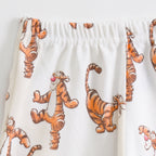 Cream Tiger Print Kids Co-ord Set