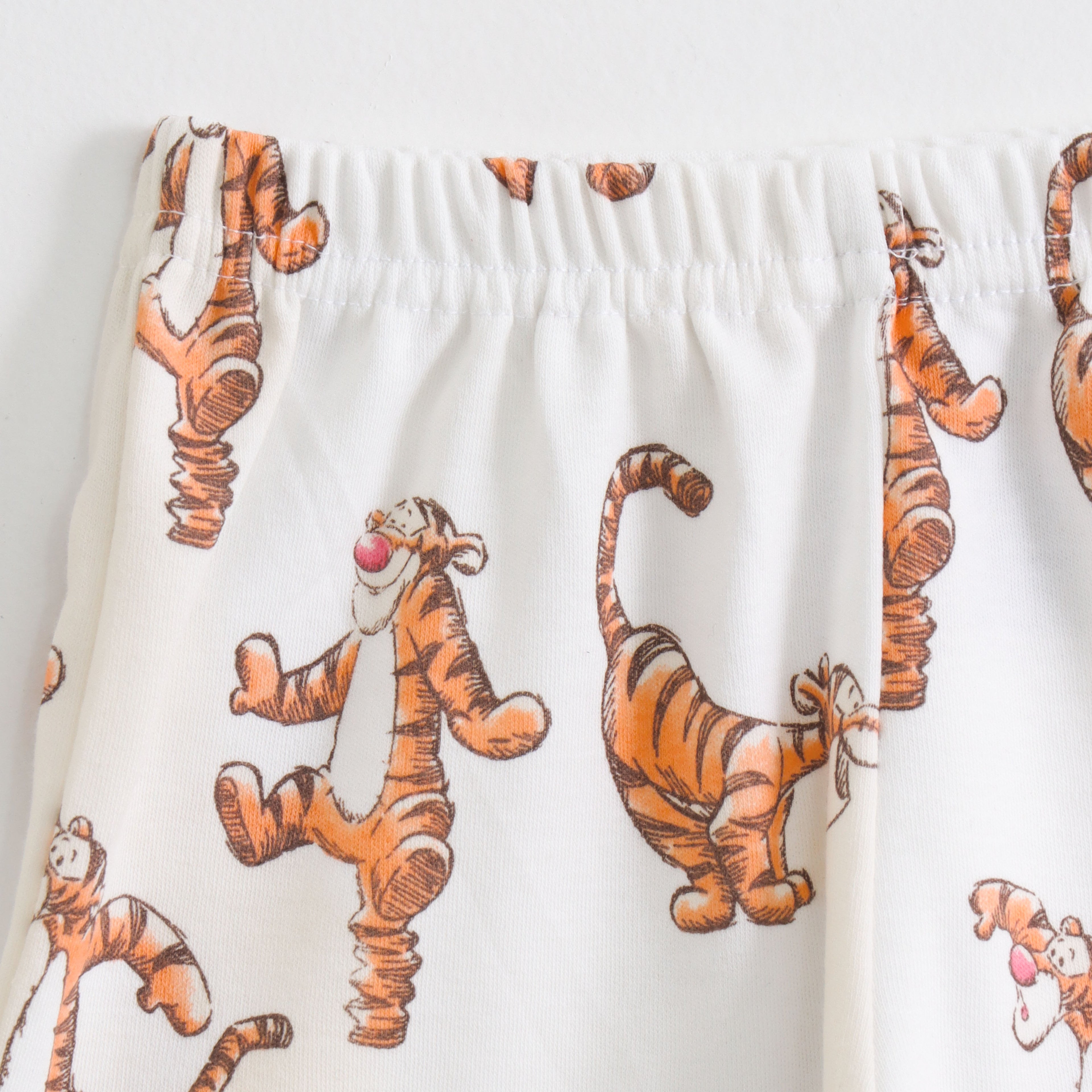 Cream Tiger Print Kids Co-ord Set