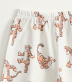 Cream Tiger Print Kids Lounge Wear Set