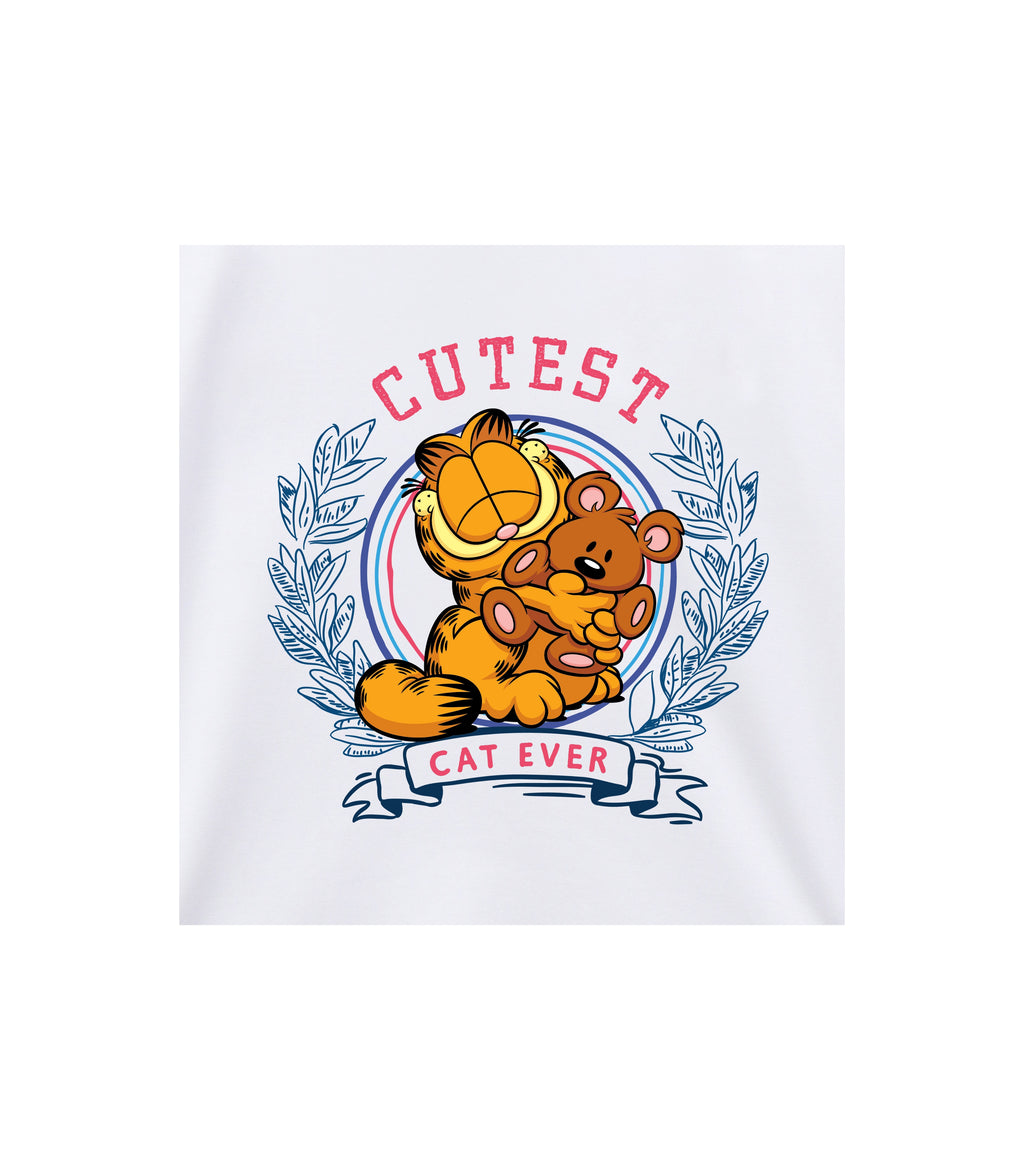 Cutest Garfield Cat Ever Cartoon Graphic T-Shirt