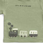 Dazzling Greenish Theme Cars & Trains Designer Baby Layette Pack