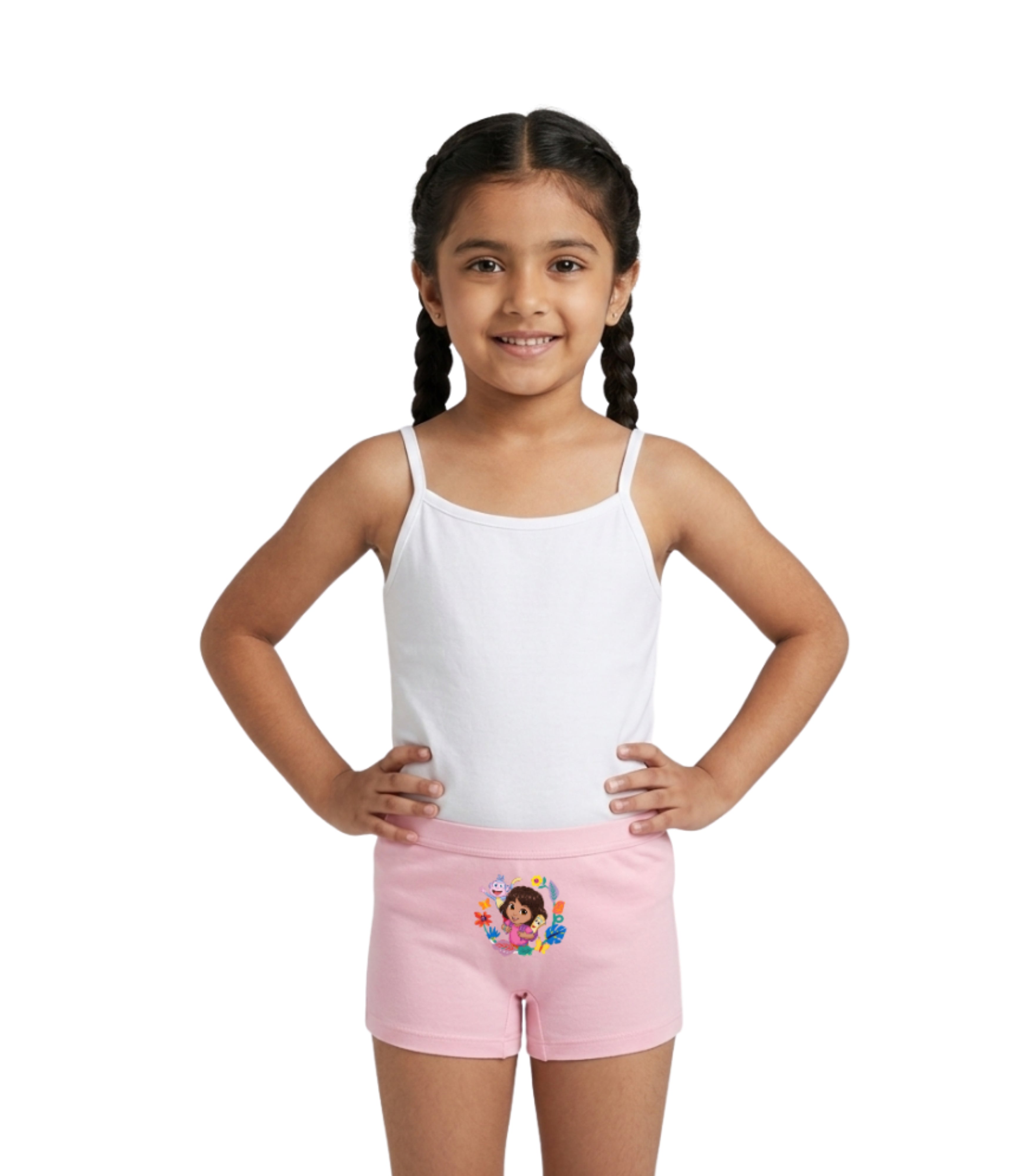 Dora & Boots Flower Adventure Cartoon Printed Girls Panty