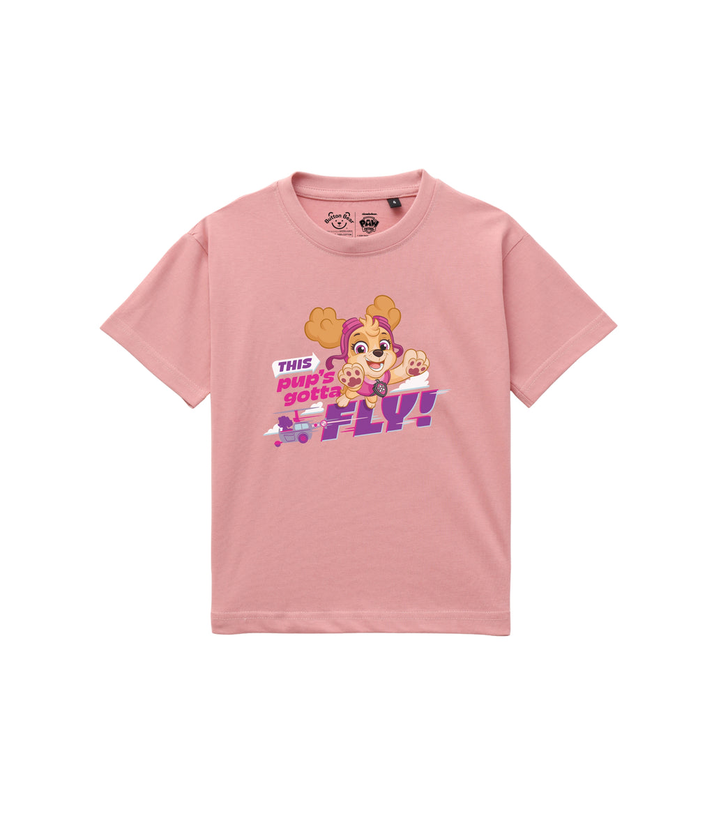 Dusty Pink Paw Patrol Skye Graphic Kids T-Shirt