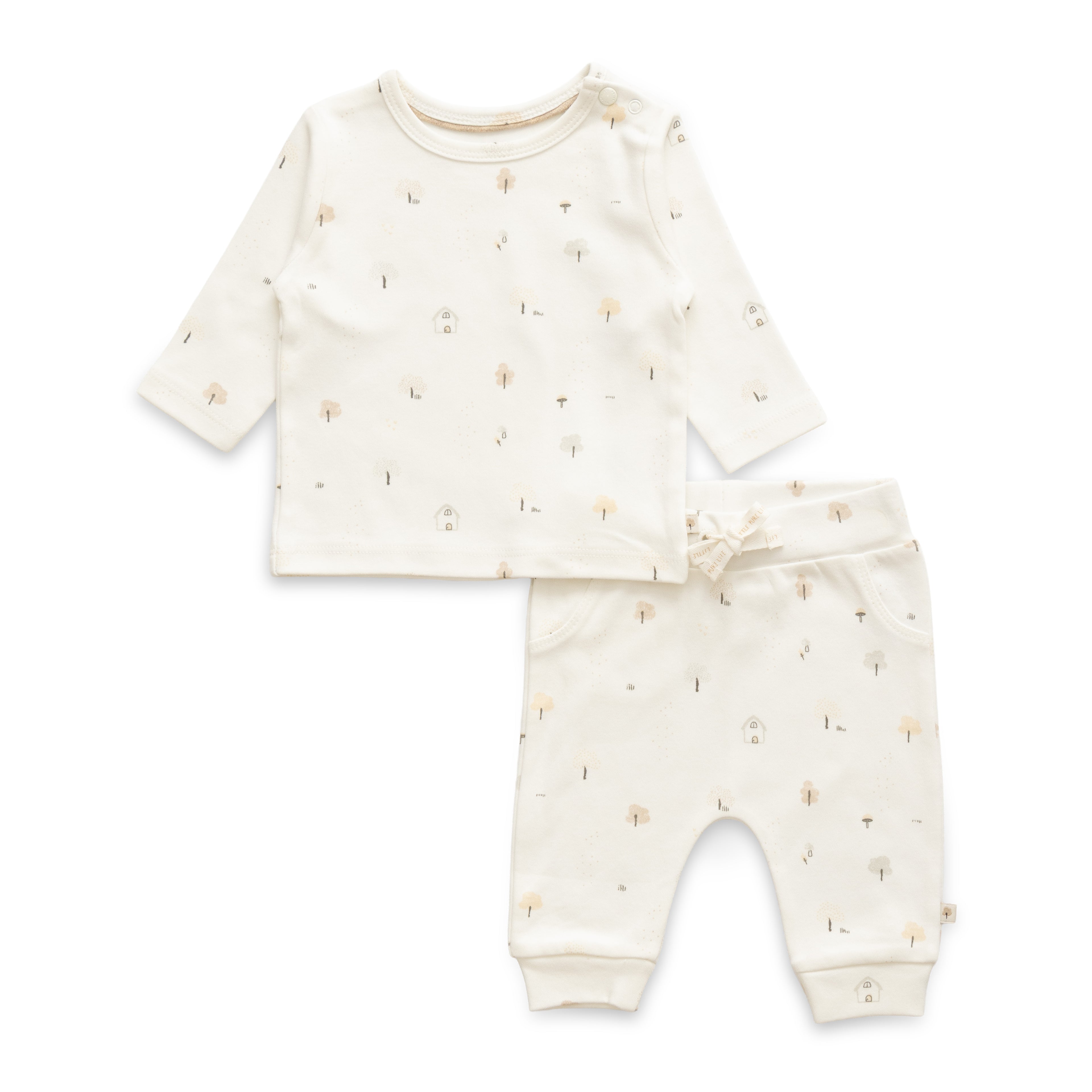 Elegant Beige & White Theme House Designer Baby Layette Pack