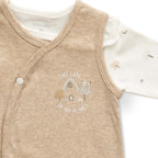 Elegant Beige & White Theme House Designer Baby Layette Pack