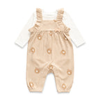 Enchanting Peach & Beige Theme Bear Face Designer Baby Layette Pack