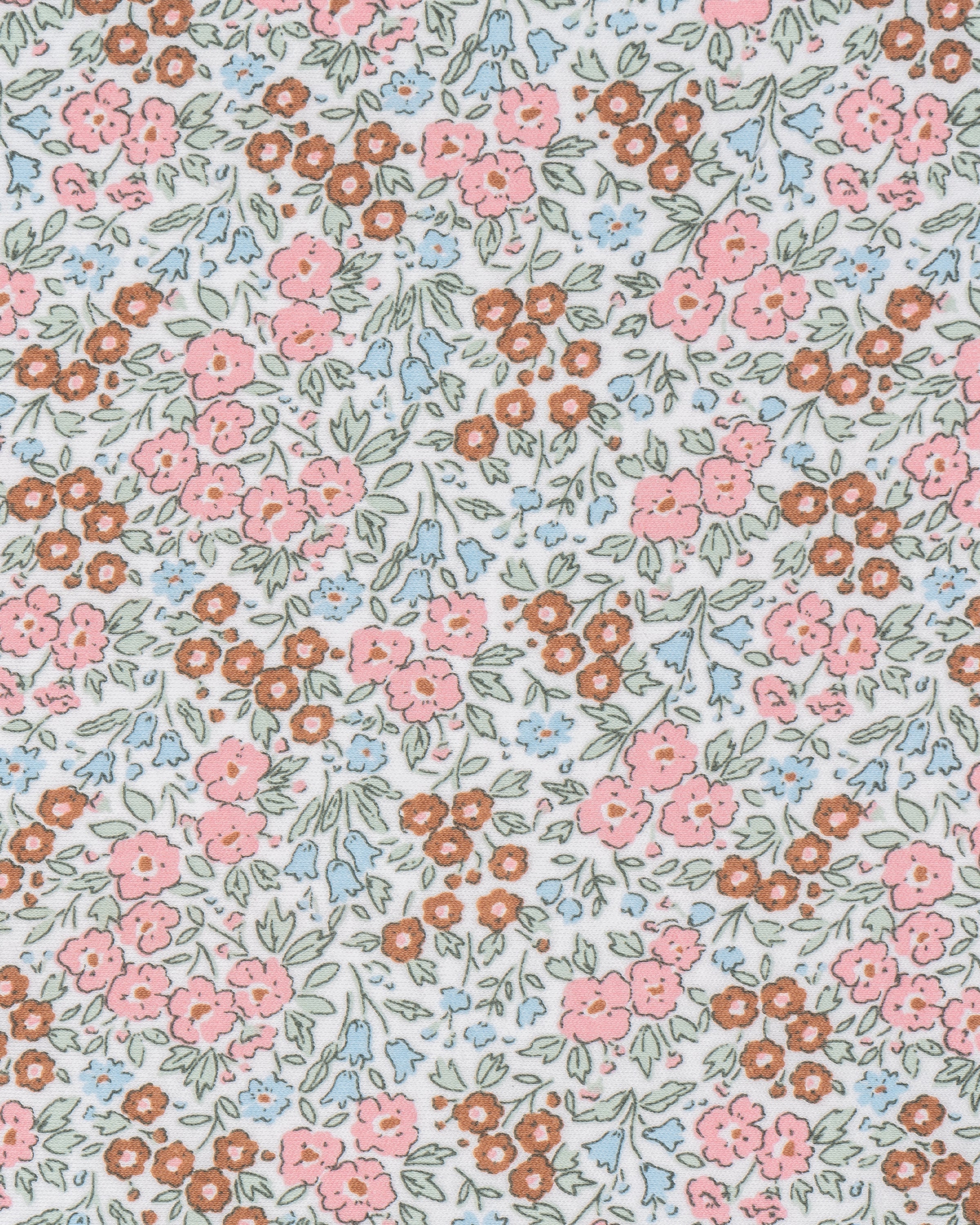 All Over Floral Printed Pink Girls A-line Dress