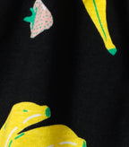 Berry Banana Printed Black Girls Cotton Frock with Panty