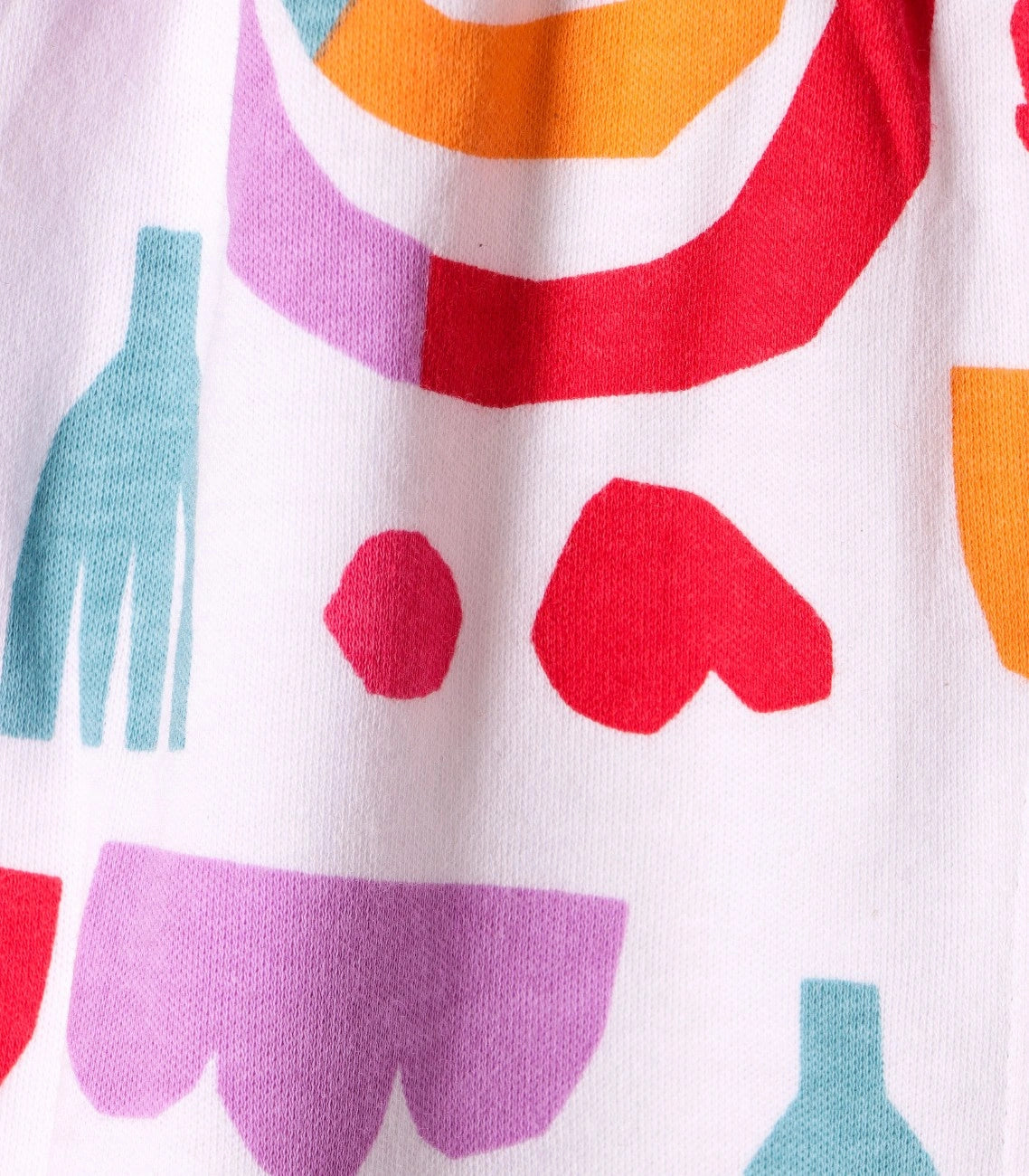 Color Bloom Printed Multicolor Girls Cotton Frock with Panty