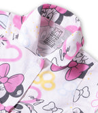 Minnie Love Printed Pink Girls Cotton Frock with Panty
