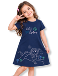 Let's Explore Girls A-Line Frock – Dora©
