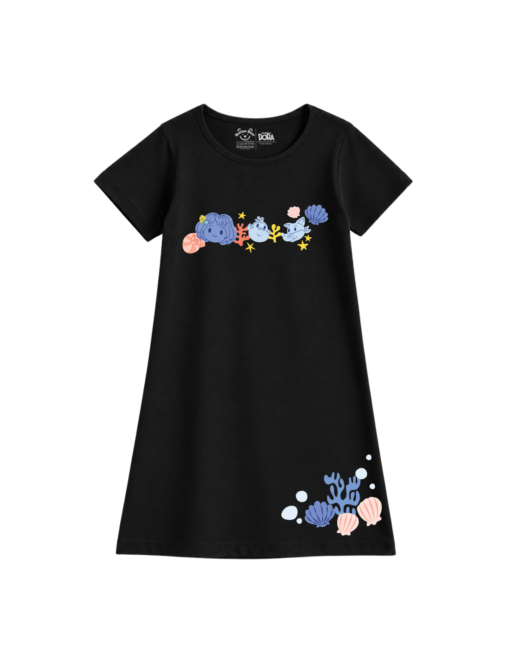Underwater Friends Girls A-Line Frock – Dora©