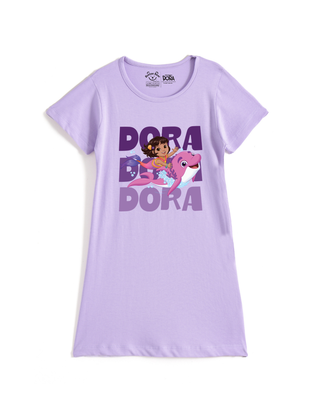 Dora Dolphin Ride Girls A-Line Frock – Dora©
