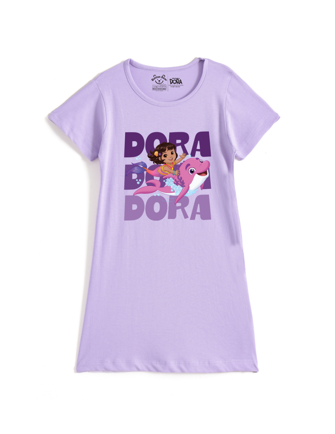 Dora Dolphin Ride Girls A-Line Frock – Dora©