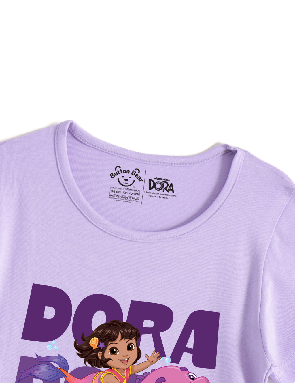 Dora Dolphin Ride Girls A-Line Frock – Dora©