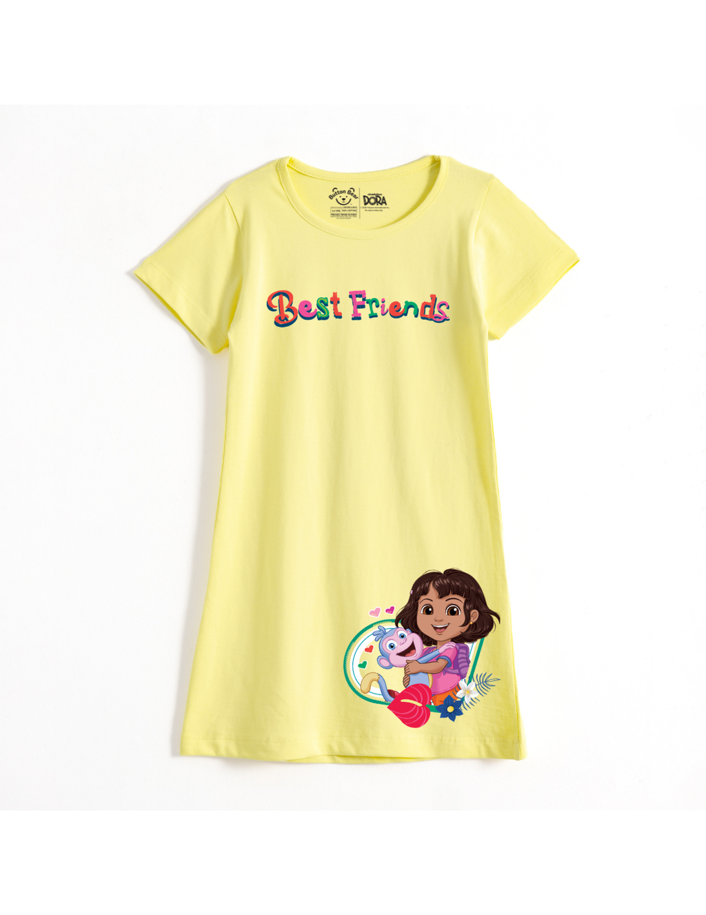 Best Friends Forever Girls A-Line Frock – Dora©