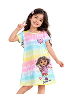 Dream Bigger Dora Explorer Girls Tie & Dye A-Line Frock – Dora©