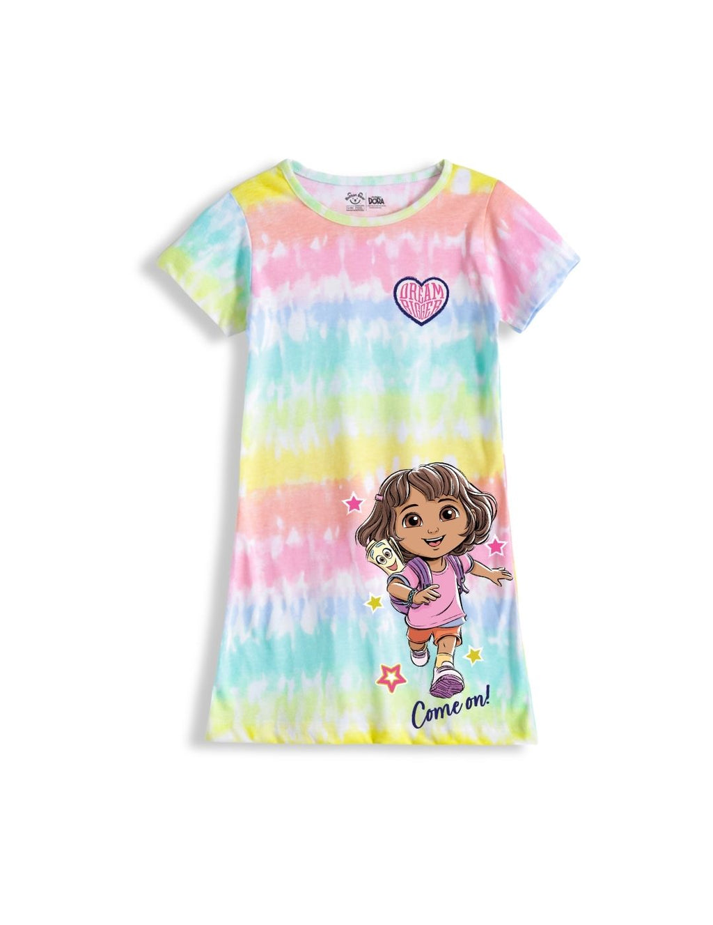 Dream Bigger Dora Explorer Girls Tie & Dye A-Line Frock – Dora©