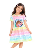 Fearless Dora Girls Tie & Dye A-Line Frock – Dora©
