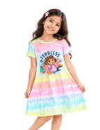 Fearless Dora Girls Tie & Dye A-Line Frock – Dora©