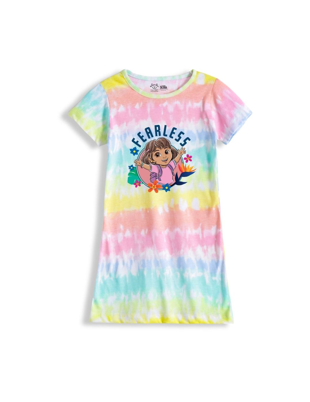 Fearless Dora Girls Tie & Dye A-Line Frock – Dora©