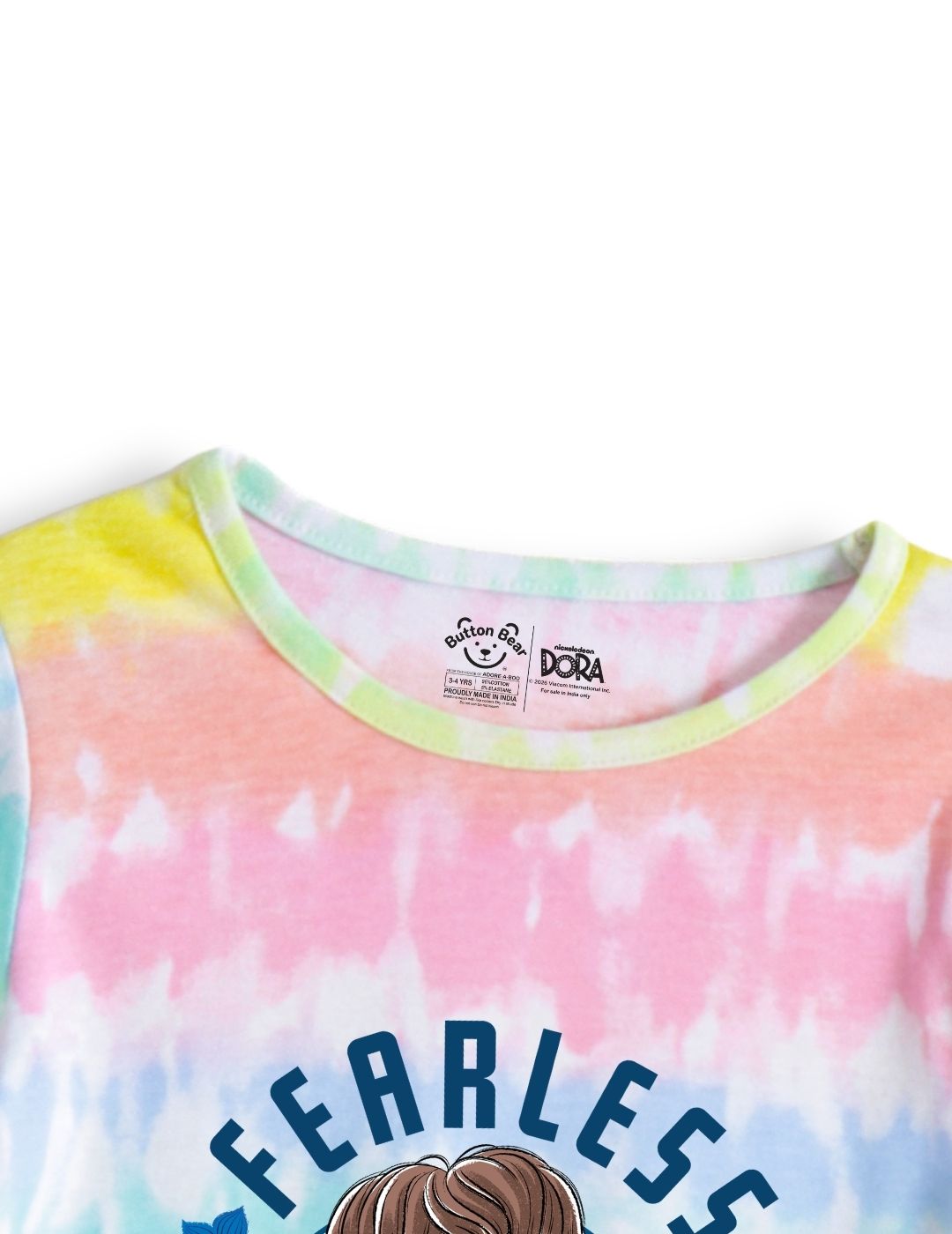 Fearless Dora Girls Tie & Dye A-Line Frock – Dora©