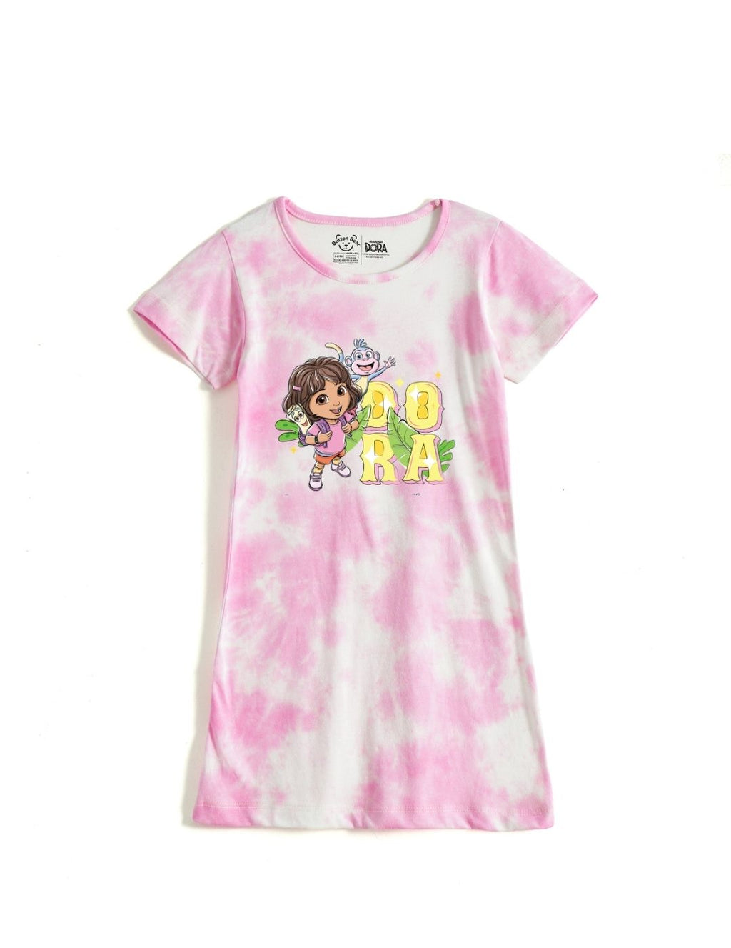 Dora & Boots Adventure Girls Tie & Dye A-Line Frock – Dora©