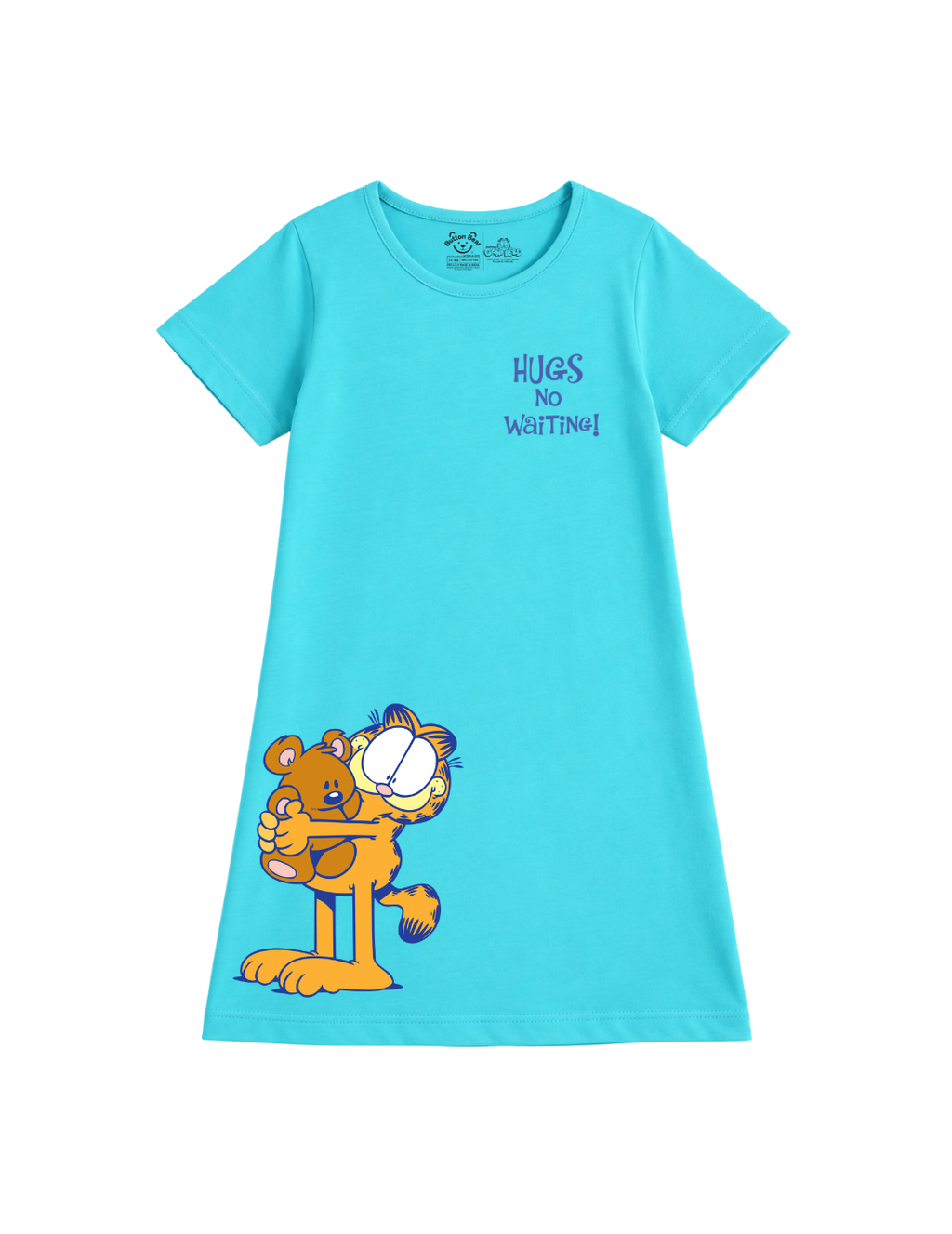 Hugs No Waiting! Girls A-Line Frock – Garfield©