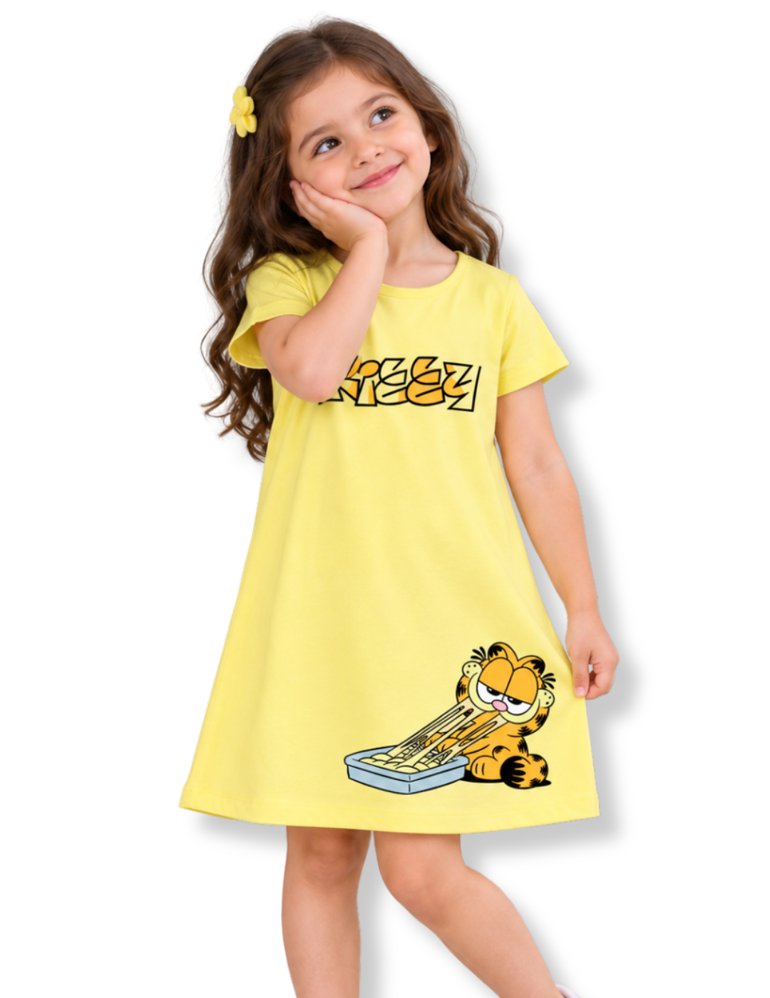 Sleepy Garfield Girls A-Line Frock – Garfield©