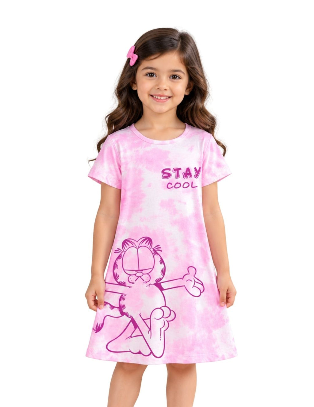Stay Cool Girls Tie & Dye A-Line Frock – Garfield©