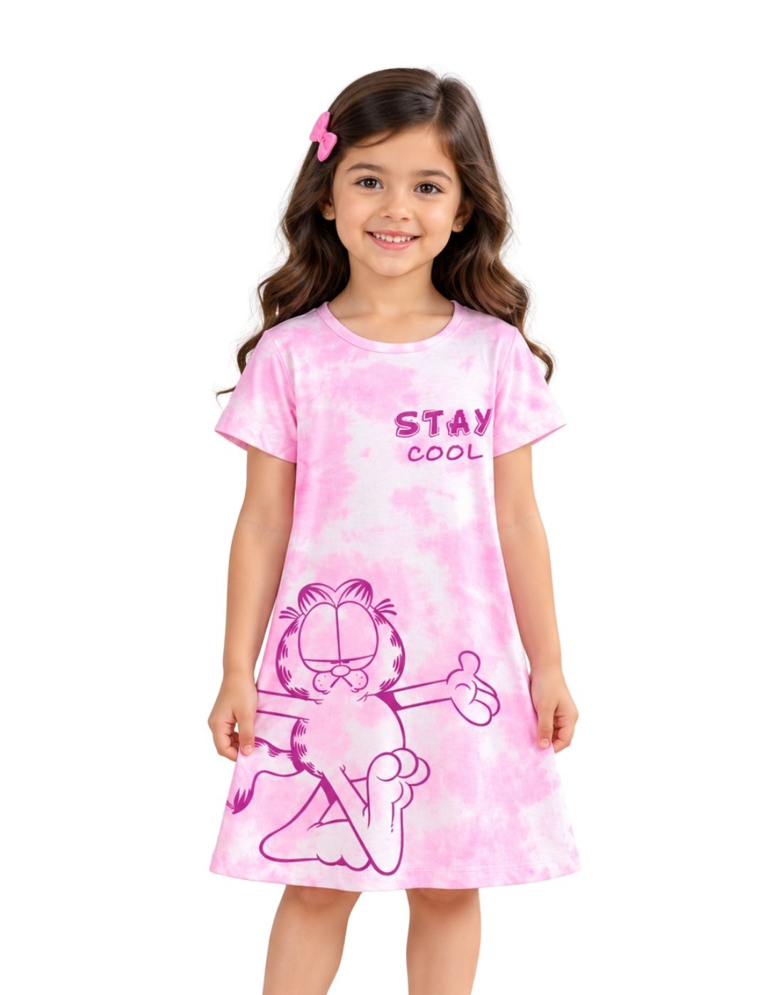 Stay Cool Girls Tie & Dye A-Line Frock – Garfield©