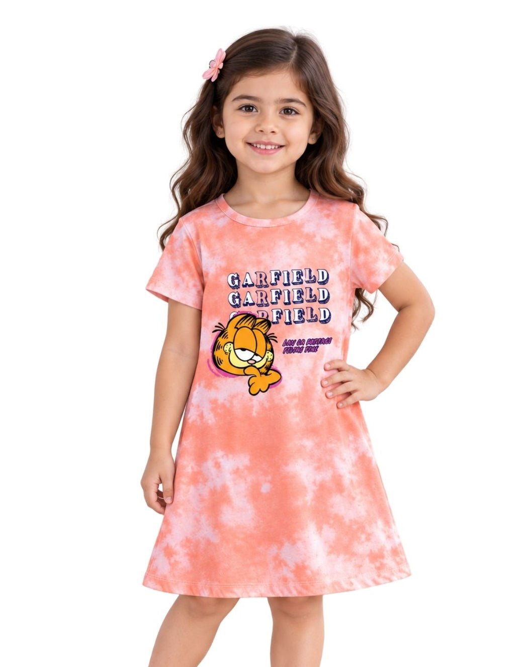 Classic Garfield Girls Tie & Dye A-Line Frock – Garfield©