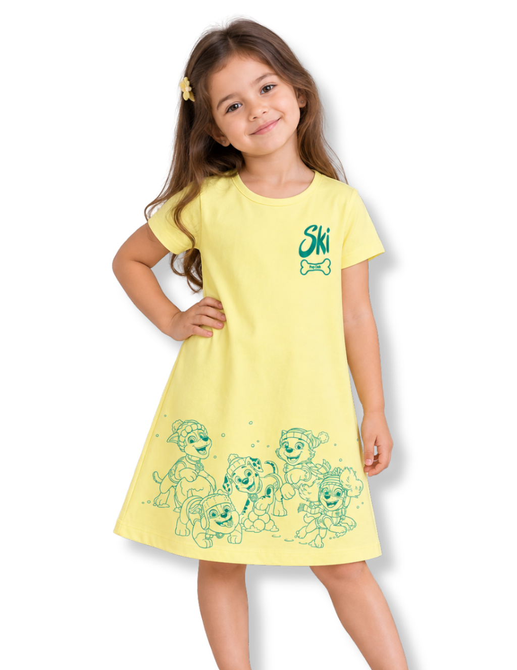 Ski Adventure Pups Girls A-Line Frock – Paw Patrol©