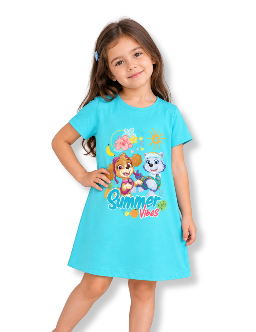 Skye & Everest Summer Vibes Girls A-Line Frock – Paw Patrol©