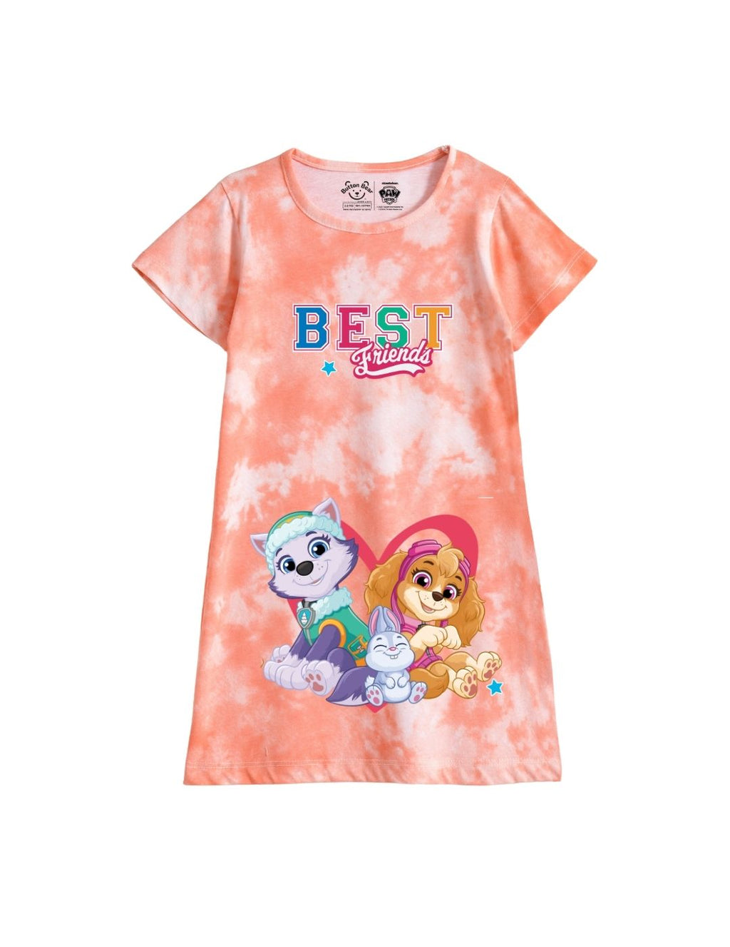 Skye & Everest Best Friends Girls Tie & Dye A-Line Frock – Paw Patrol©