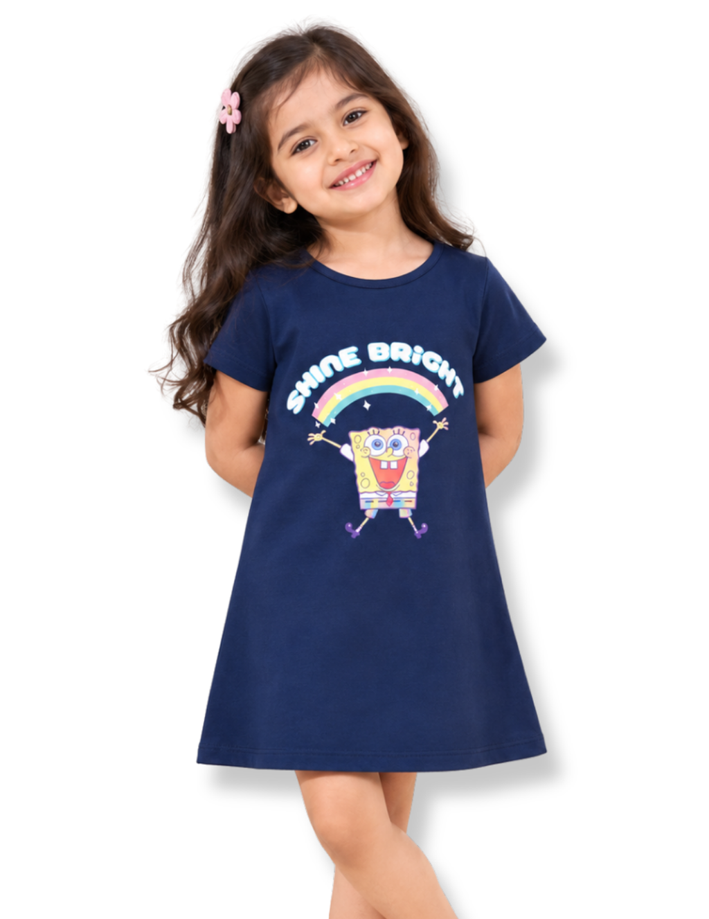 Shine Bright SpongeBob Girls A-Line Frock – SpongeBob©