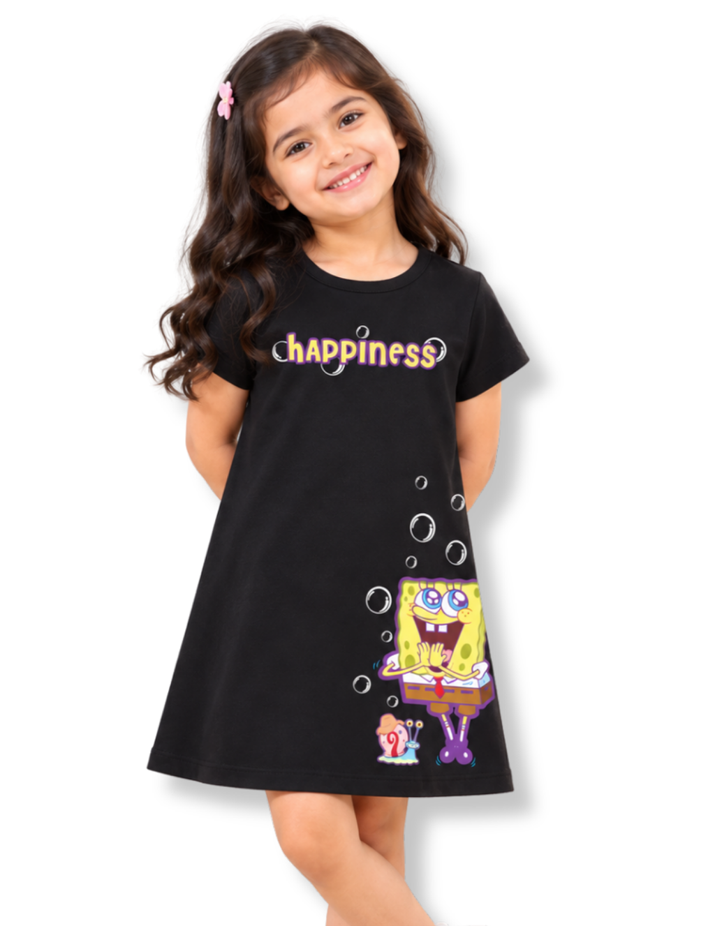 Happiness SpongeBob & Gary Girls A-Line Frock – SpongeBob©