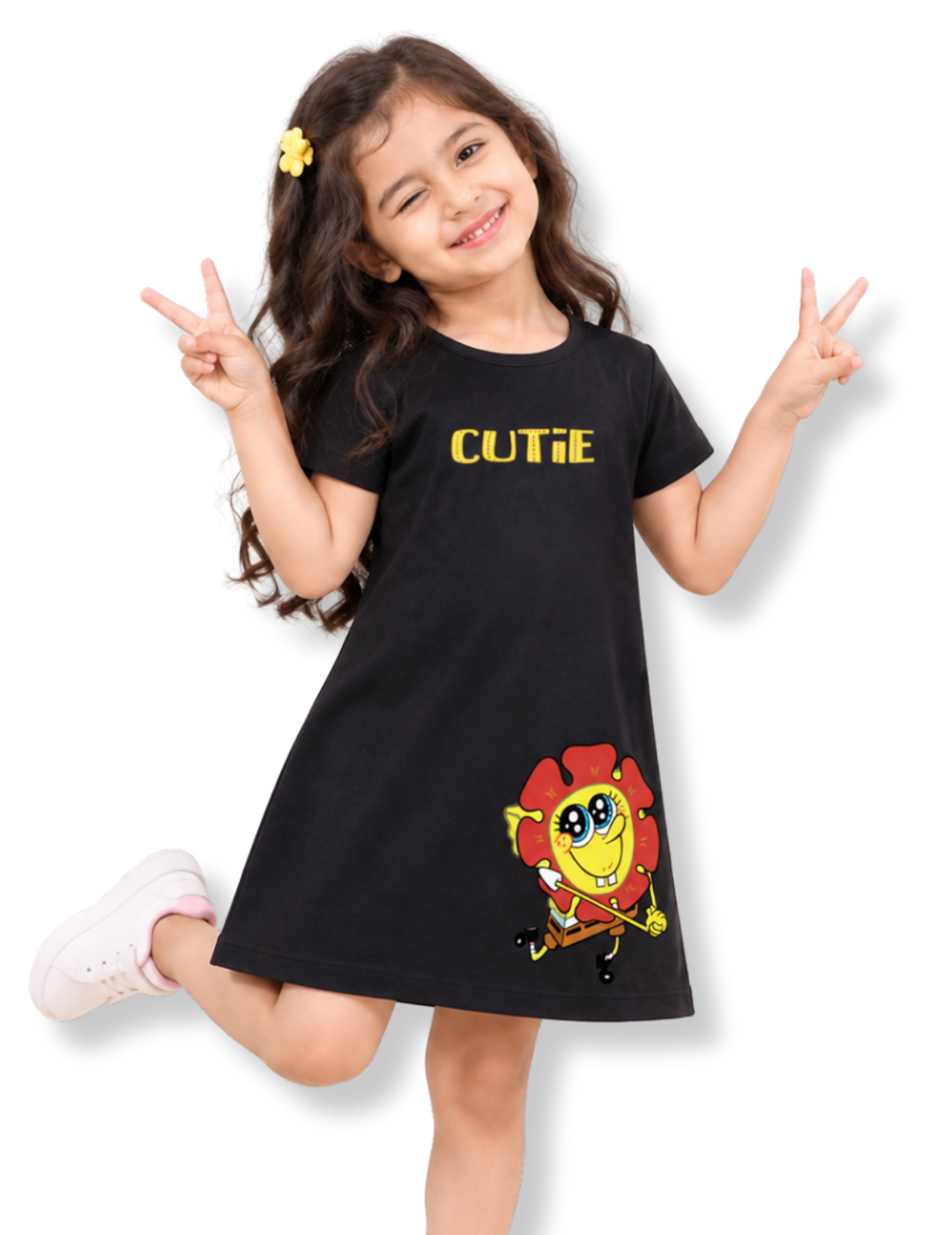 Cutie Flower SpongeBob Girls A-Line Frock – SpongeBob©