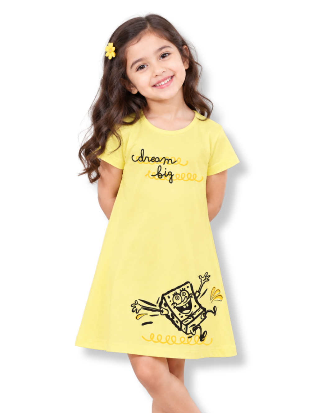 Dream Big SpongeBob Girls A-Line Frock – SpongeBob©