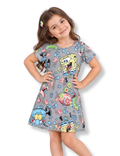 Underwater Adventure All-Over Print Girls A-Line Frock – SpongeBob©