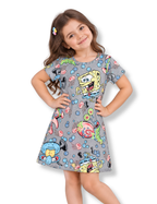 Underwater Adventure All-Over Print Girls A-Line Frock – SpongeBob©