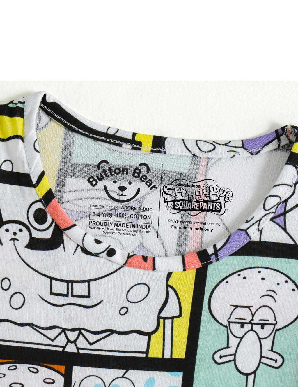 SpongeBob & Bikini Bottom Friends All-Over Print Girls A-Line Frock – SpongeBob©