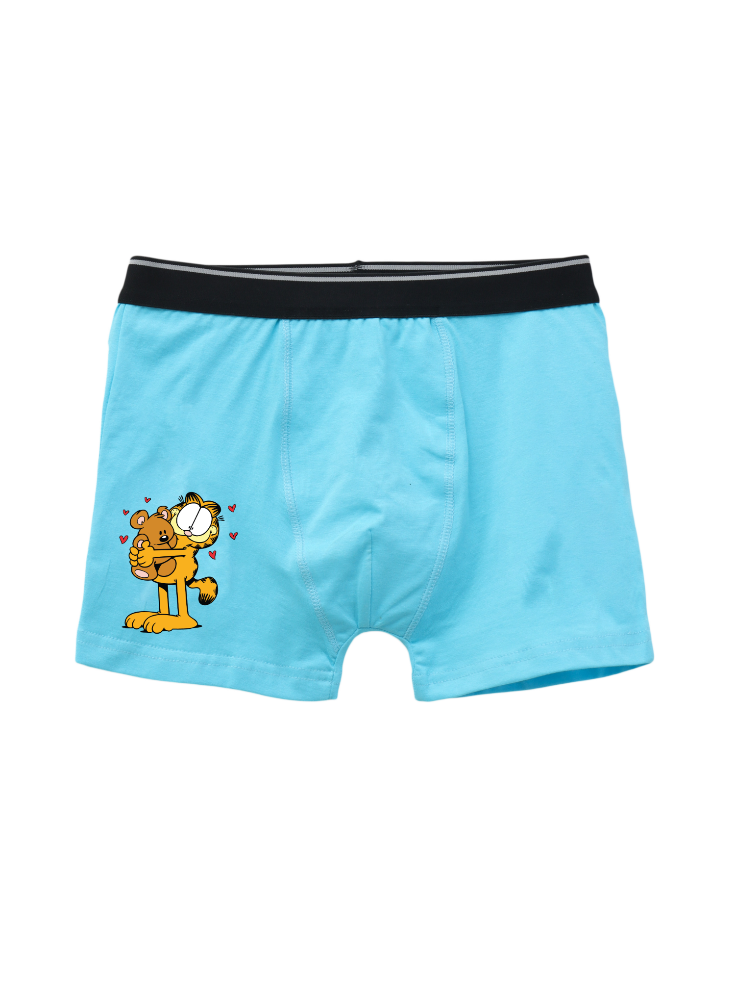 Garfield Hugging Teddy Love Action  Kids Trunks